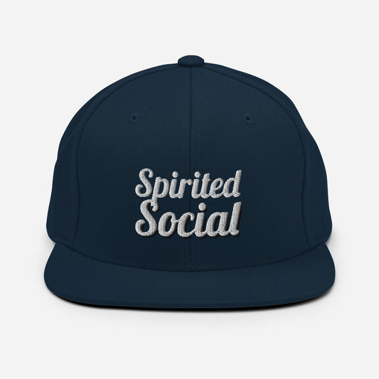 Snapback Hat, Front and Back Logo