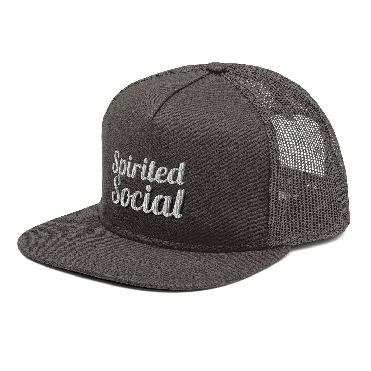 Spirited Social Mesh Back Snapback