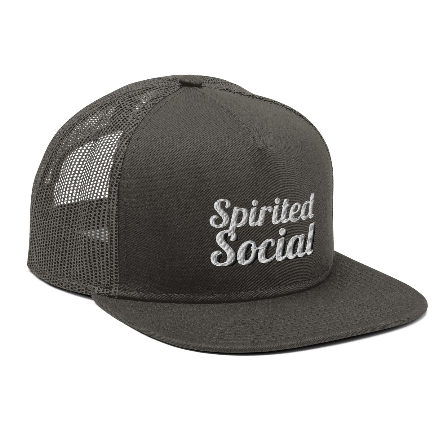 Spirited Social Mesh Back Snapback