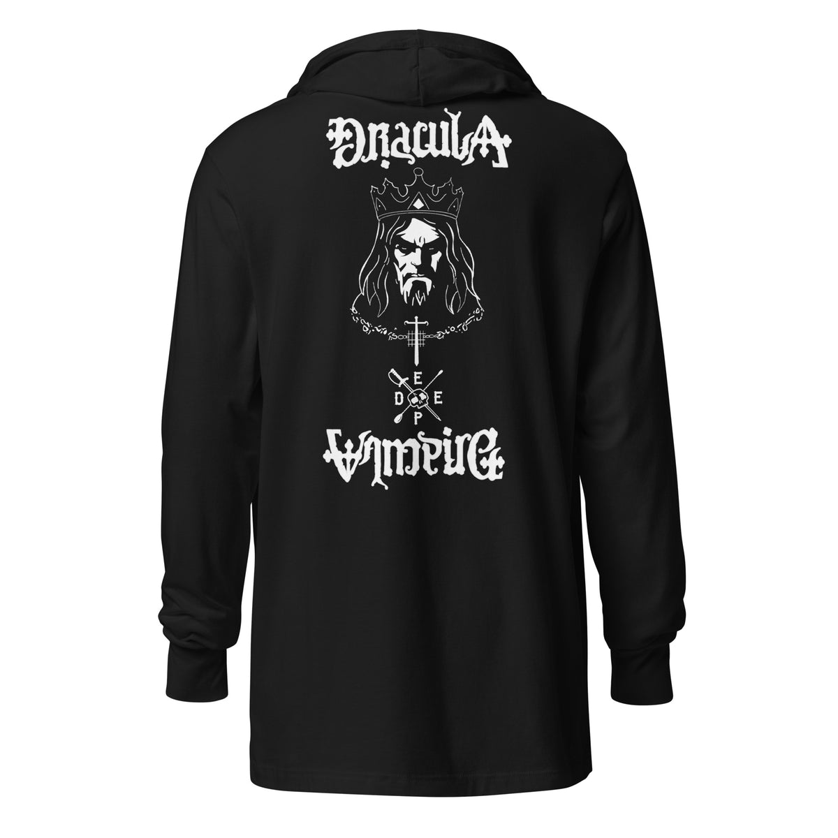 Dracula Hooded long-sleeve tee – Spirited Social