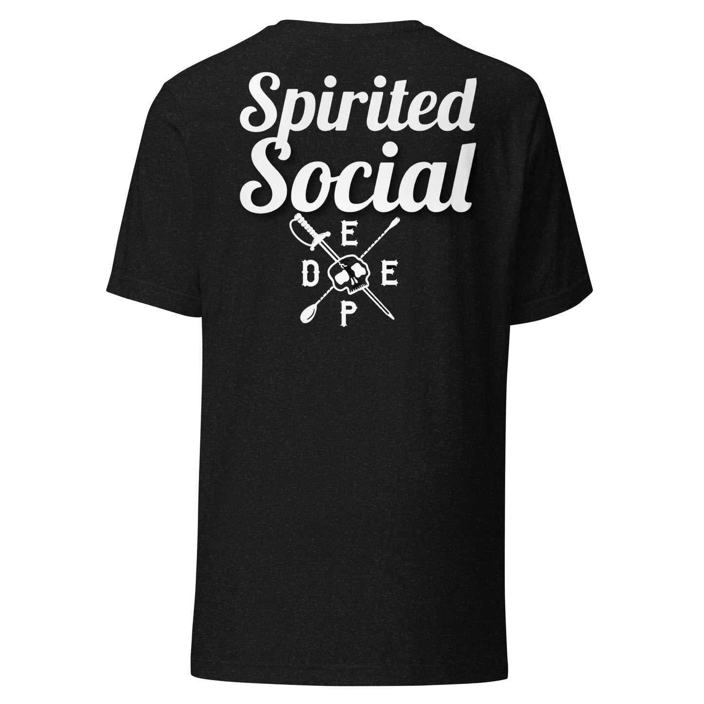 Unisex t-shirt Spirited Social back