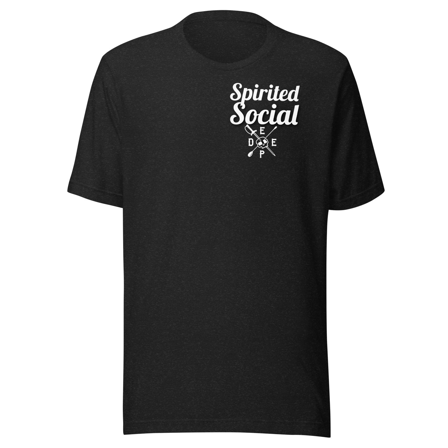 Unisex t-shirt Spirited Social Skull