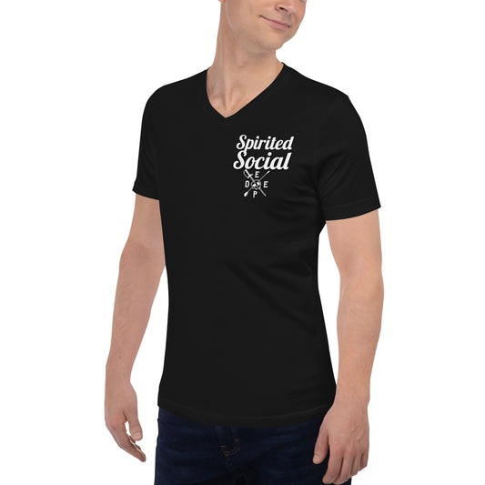 Unisex Short Sleeve V-Neck T-Shirt